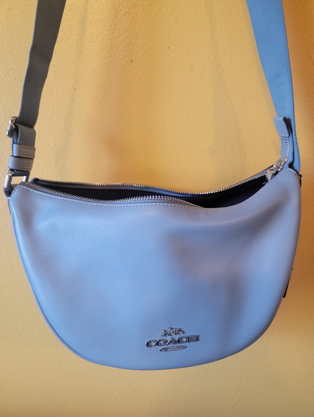 Coach Crescent Crossbody Bag in Powder Blue - Picture 5 of 5